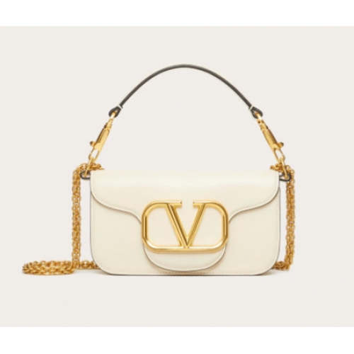 VALENTINO CRAZY MINI CRAZY Sac à bandoulière en cuir de veau 1W2B0K blanc