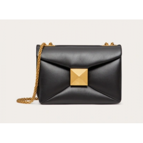 VALENTINO GARAVANI Sac à bandoulière en peau de mouton One Stud XW0B0K21 noir