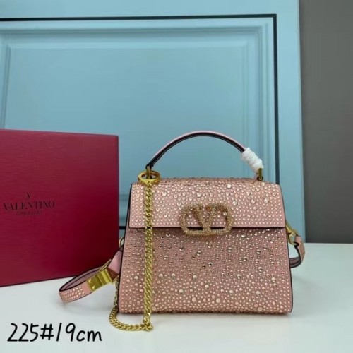 VALENTINO GARAVANI VSLING Shiny diamond Mini totebag XW2B1G9 métal rose&doré