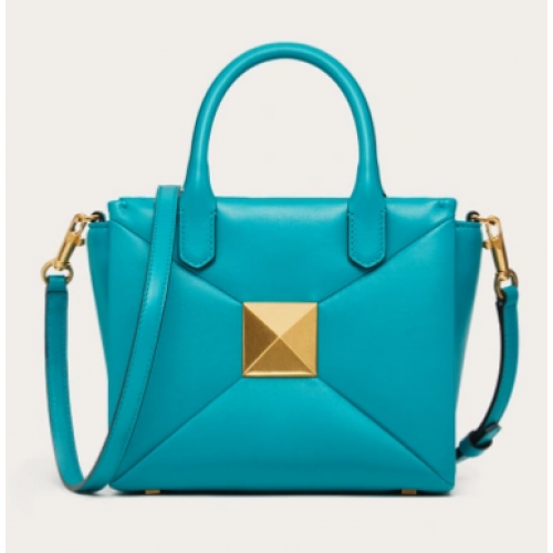 VALENTINO GARAVANI petit sac fourre-tout en peau de mouton One Stud XW0B0K59 bleu