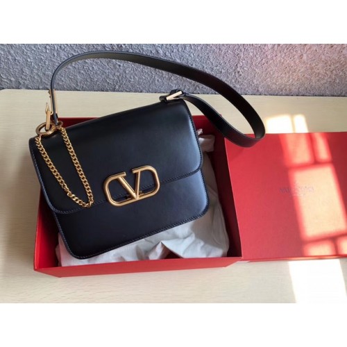 VALENTINO Sac en cuir d'origine 0074L noir