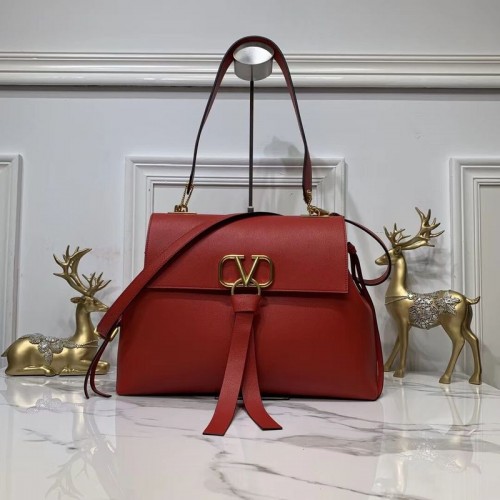 VALENTINO Sac en cuir d'origine V0012 Rouge