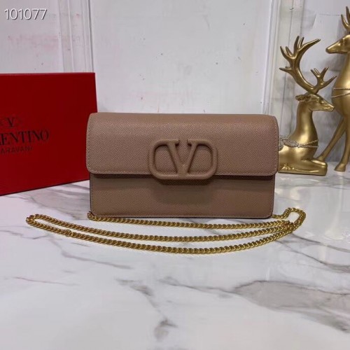 VALENTINO Sac en cuir d'origine V0018 Nude