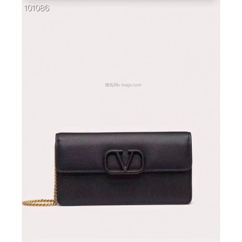 VALENTINO Sac en cuir d'origine V0018 noir