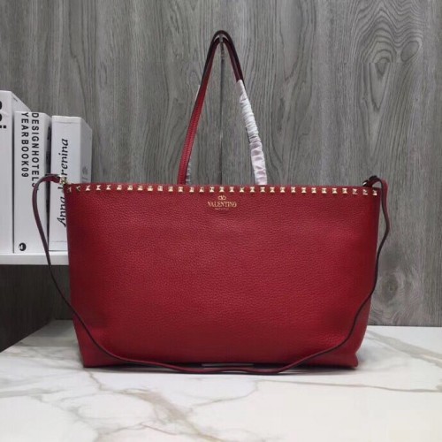VALENTINO Sac en cuir d'origine V2088 Bordeaux