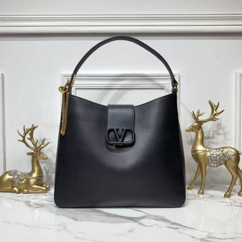 VALENTINO Sac en cuir de palmier d'origine V5002 Noir
