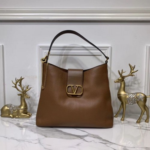 VALENTINO Sac en Cuir Palmier Origianl V5002 Marron