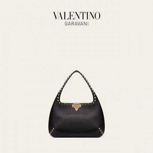 VALENTINO Sac à bandoulière en cuir d'origine 20077 noir