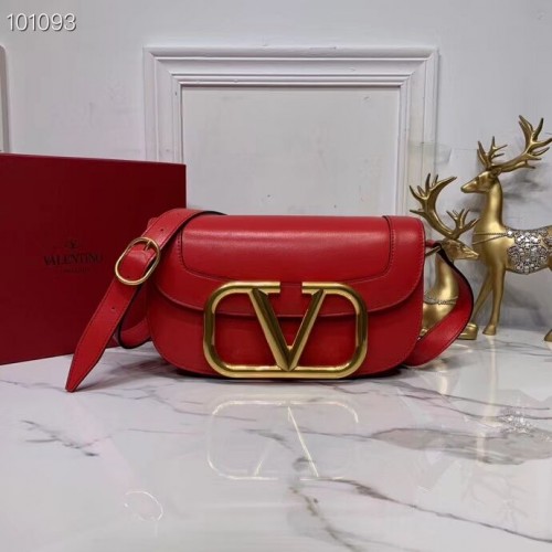 VALENTINO Sac à bandoulière en cuir d'origine V0030 rouge