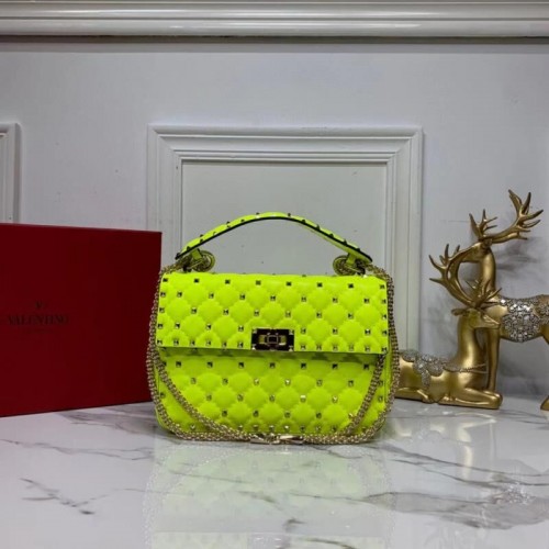 VALENTINO Sac à bandoulière en cuir d'origine V0122H Pentagram Green