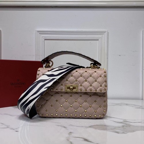 VALENTINO Sac à bandoulière en cuir d'origine V0122H rose