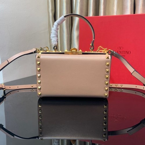 VALENTINO Sac à bandoulière en cuir d'origine V4273 rose