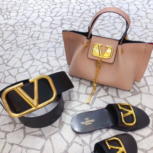 VALENTINO Cabas en cuir d'origine 2070 rose clair