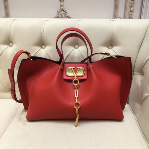 VALENTINO Cabas en cuir d'origine 2080 rouge
