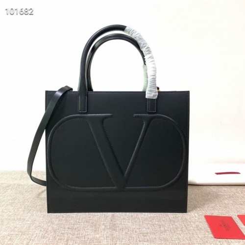 VALENTINO Cabas en cuir d'origine V2021 noir