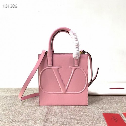 VALENTINO Cabas en cuir Origianl V2021 rose