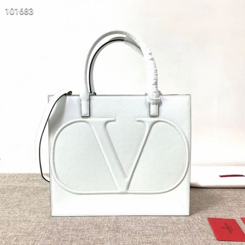 VALENTINO Cabas en cuir d'origine V2021 blanc