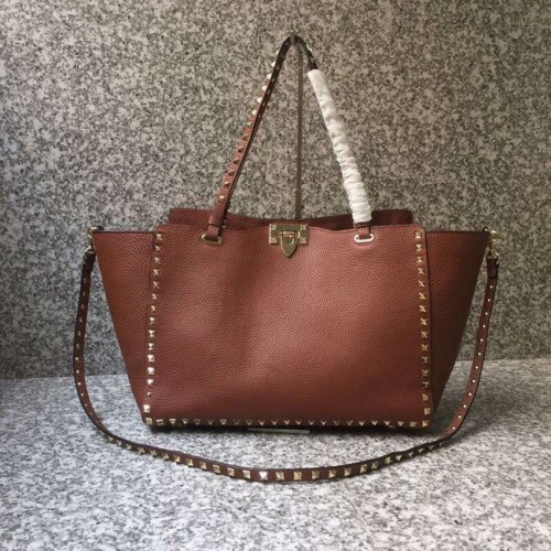 VALENTINO Rockstud grand cabas 0973 marron