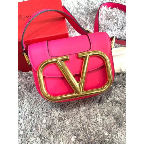 VALENTINO Supervee Original Sac à bandoulière en cuir NL076 Rose