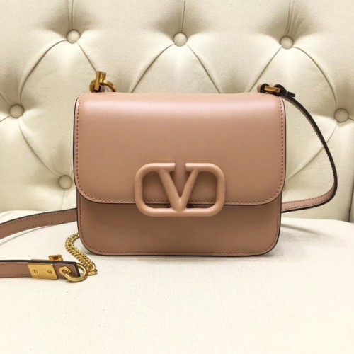 VALENTINO VLOCK Sac à bandoulière en cuir original 0906 rose clair