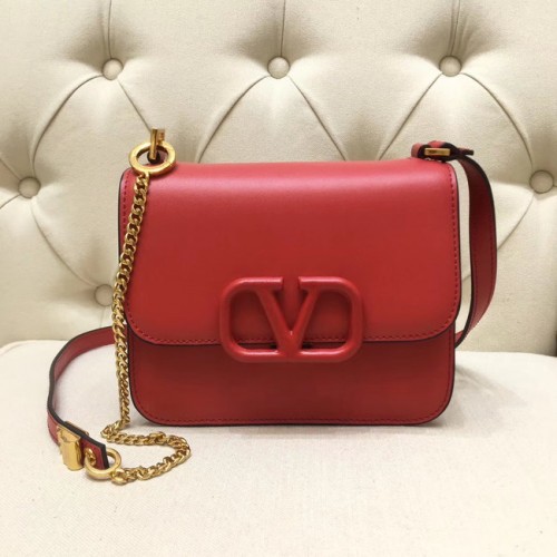 VALENTINO VLOCK Sac à bandoulière en cuir d'origine 0906 rouge