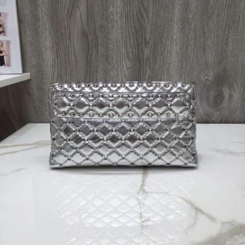 Pochette en cuir VALENTINO 0125 argent