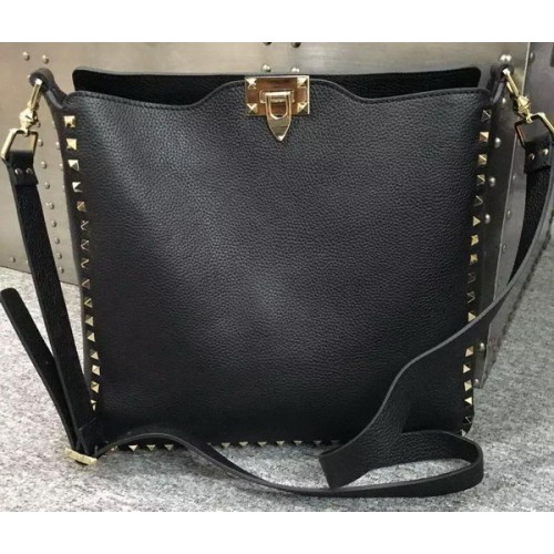 Valentino Garavani Rockstud Hobo Sac VO84499 Noir