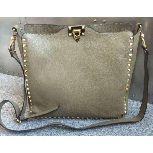 Valentino Garavani Rockstud Hobo Sac VO84499 Gris