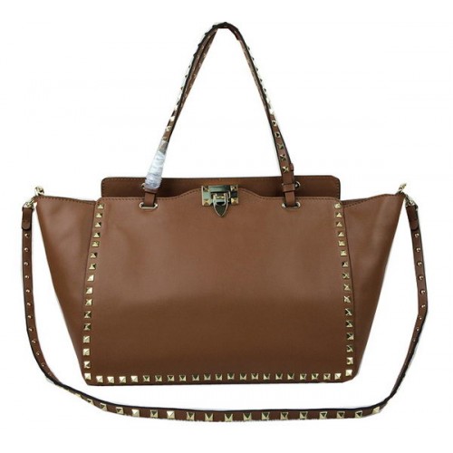 Valentino Garavani Rockstud Tote Bag Cuir d'origine VG1917 Blé