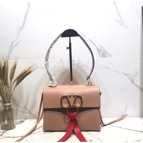 Valentino Garavani VRING Petit sac à bandoulière en cuir 00843 abricot