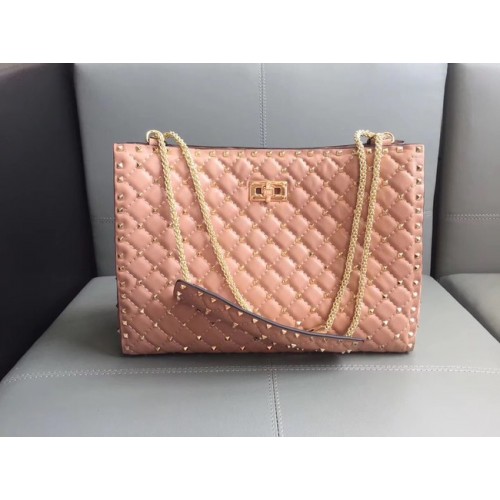 Valentino Starry Series Shopping Bag Original en cuir de mouton 0346 rose