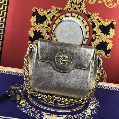 Versace Original sac en cuir de veau moyen FS1041 or