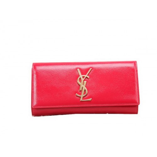 Pochette YSL Classic Monogramme Cuir Verni Y8909 Rouge