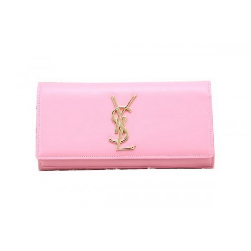Pochette YSL Classique Monogramme Cuir Lisse Y8909 Rose