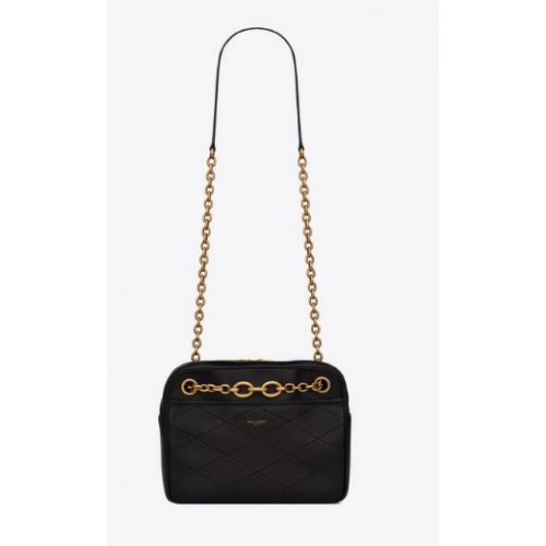 YSL LE MAILLON PETIT SAC CHAÎNE EN AGNEAU MATELASSÉ 6693081 noir