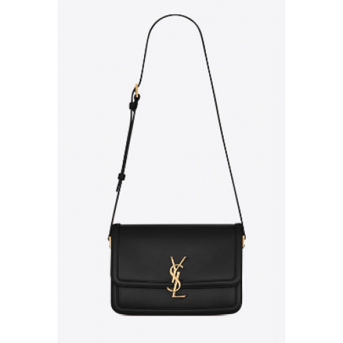 SOLFERINO MEDIUM SATCHEL IN BOX CUIR SAINT LAURENT Y63435 noir