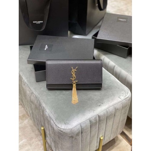 YSL Saint Laurent Medium Kate Bag Y306080 Matériel en or noir