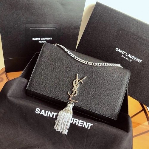YSL Saint Laurent Medium Kate Tassel Bag 86773 Noir
