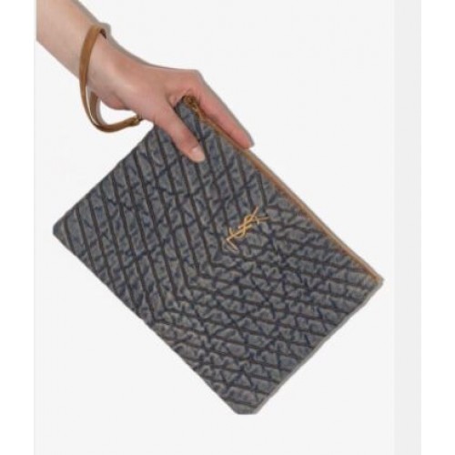 Yves Saint Laurent DENIM POCHETTE Sac 577455 Bleu