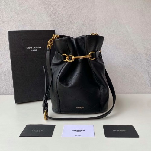 Yves Saint Laurent Sac en cuir de veau Y677822 noir