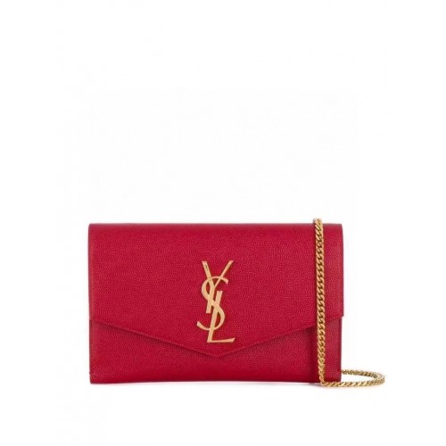 Yves Saint Laurent Sac bandoulière en cuir de veau Y707788 rouge