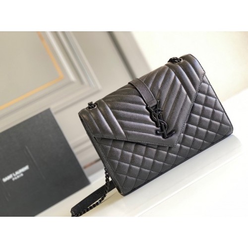 Yves Saint Laurent Cuir de veau 487206 noir