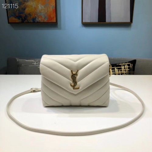 Yves Saint Laurent Sac fourre-tout en cuir de veau 467072 Blanc