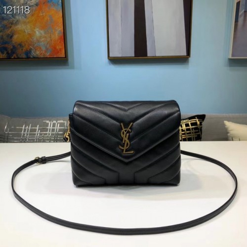Yves Saint Laurent Sac fourre-tout en cuir de veau 467072 noir