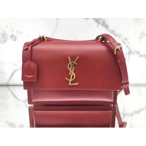 Yves Saint Laurent Sac fourre-tout en cuir de veau Y634723 Rouge vif