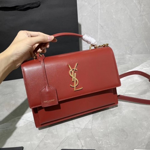 Yves Saint Laurent Sac fourre-tout en cuir de veau Y634723 rouge