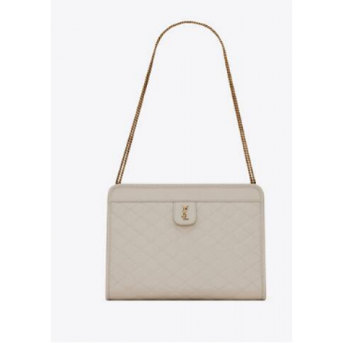 Yves Saint Laurent POCHETTE BÉBÉ VICTOIRE EN CUIR Y357361 crème