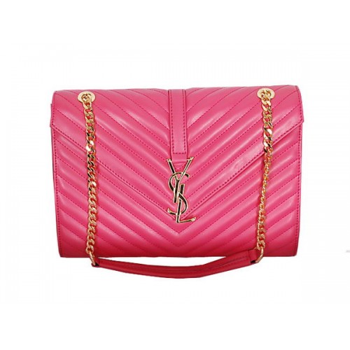 Yves Saint Laurent Classic Monogramme Flap Bag Y8245 Rose
