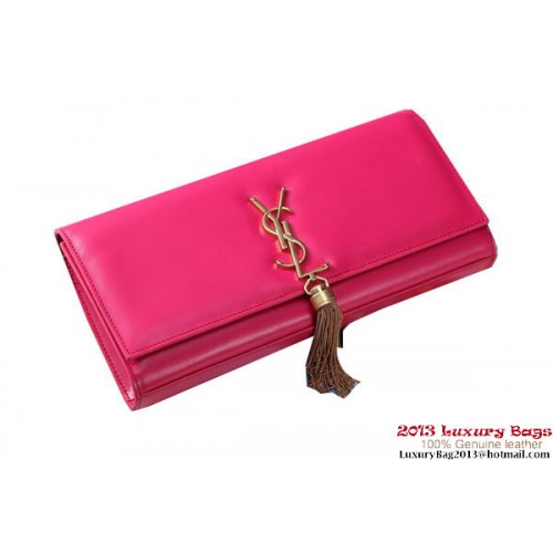Yves Saint Laurent Classique Monogramme Gland Pochette Y041 Rose