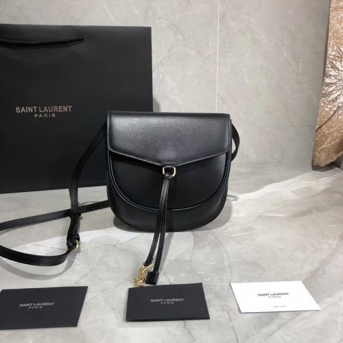 Yves Saint Laurent Sac à bandoulière en cuir de vache Y551559 Noir